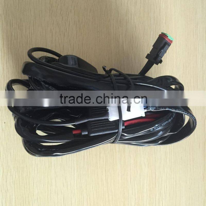 14VDC 40A LED Light Bar Wiring Harness Kit ON/OFF Switch Relay
