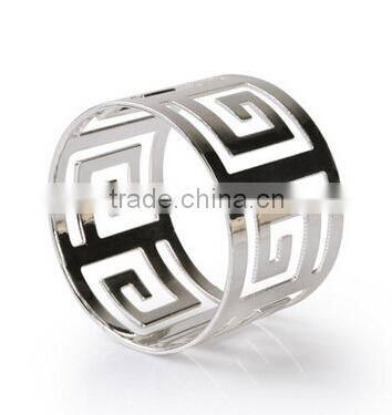 fashionable metal alloy napkin rings