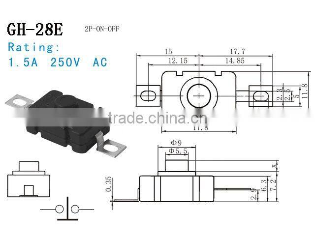 Superior quality push button switch