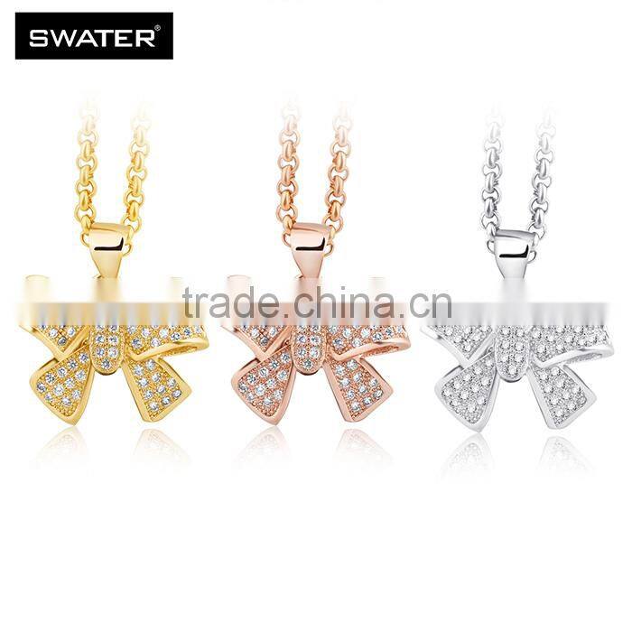2016 Latest Selling Product Rose Gold Butterfly Za Necklace