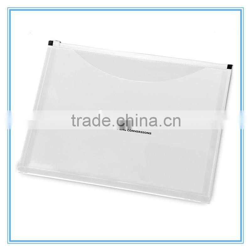 Customized Printed PP file folder, A4 L shape clear pp plastic file folder