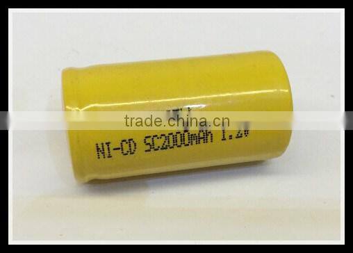 High capacity Nicd sub c 1.2v battery 2200mah nicd battery at
