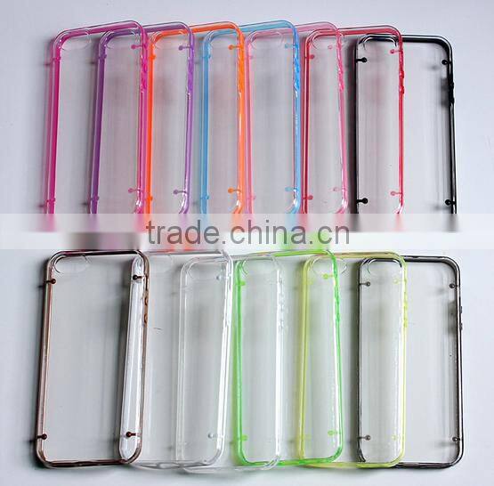 Transparent clear Soft TPU Cell Phone Case For iphone