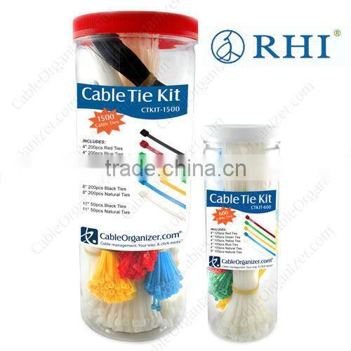 double lock cable tie, double loop cable tie, plastic cable tie 8*400