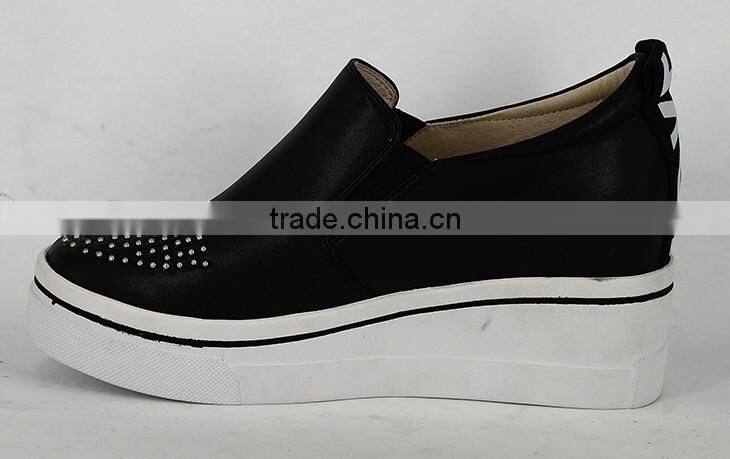 Cheap price rubber sole hidden heel brand air sports sneakers women shoe