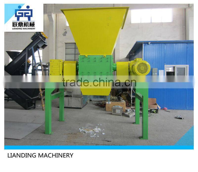 New design pvc pipe / plastic / rubber / tyre cutting shredder machine