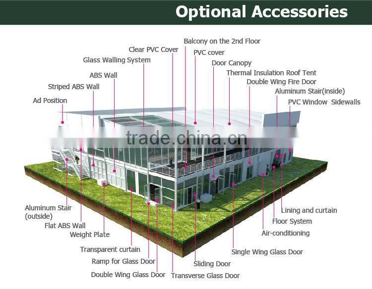 Two Story Castle Tent Tower Structure For VIP Gallery UK