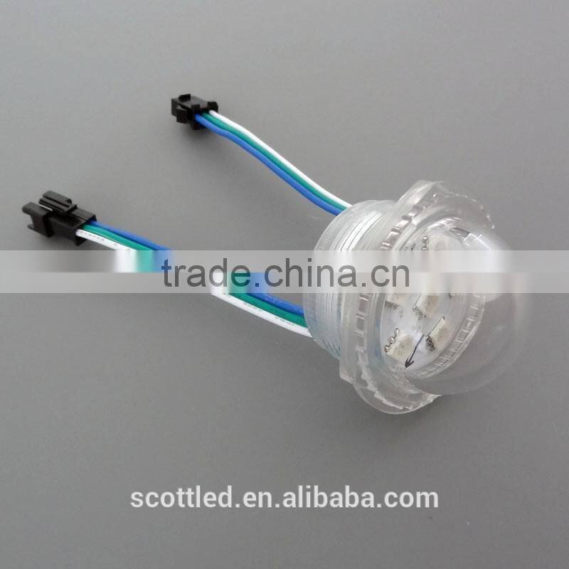 waterproof 35mm 6pcs digital addressable outdoor computer controlled led display pixel dot light