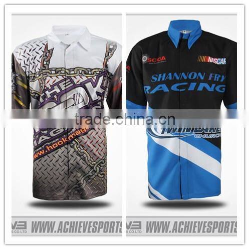 Custom printing racing jerseys racing team shirt motorcycle wear