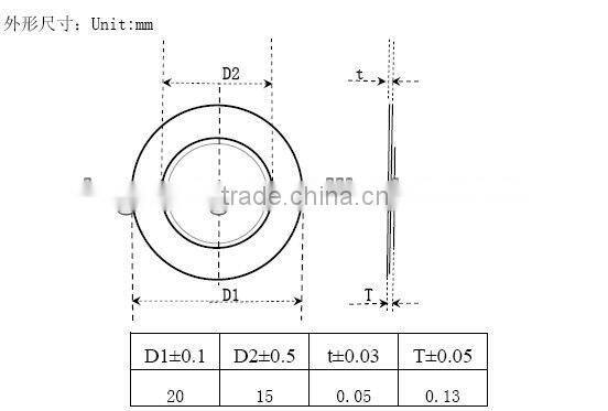 FT-20T-2.8ME piezo element /piezo ceramic buzzers