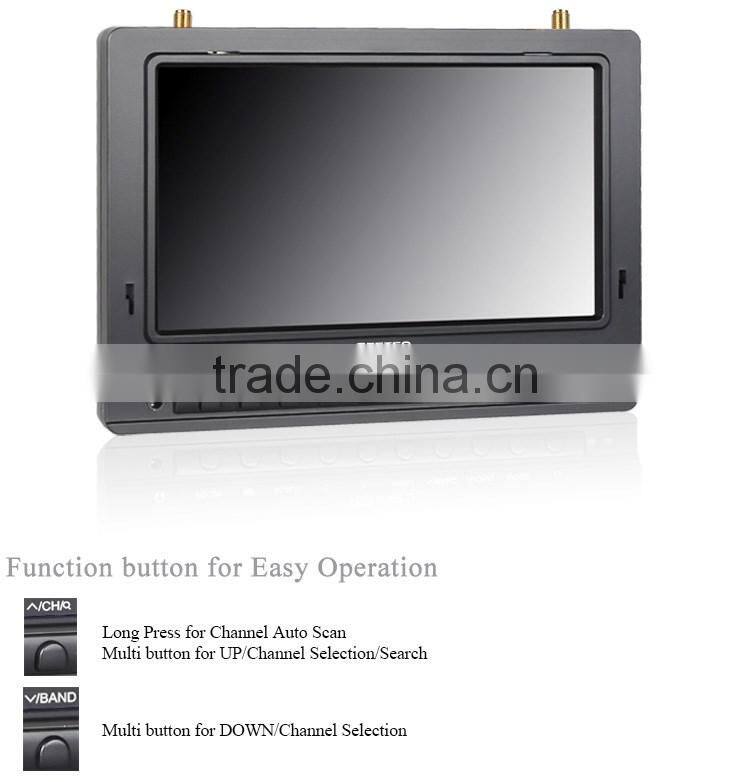 7 inch fpv monitor plastic sunshade sunlight readable drone aircraft for aerial photograph