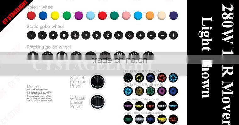 Stage Lighting Manufacturer Wholesale Beam Spot Wash 280W 3 in 1 Moving Head Light