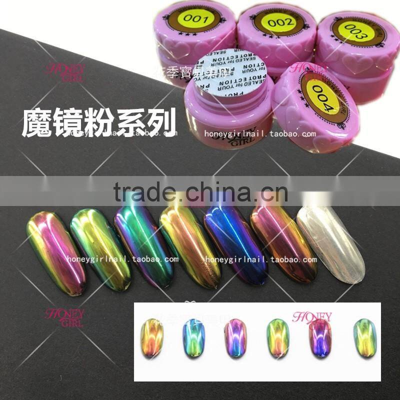 new nail powder mirror powder metal effect for nail art Manufacturer HONEY GIRL