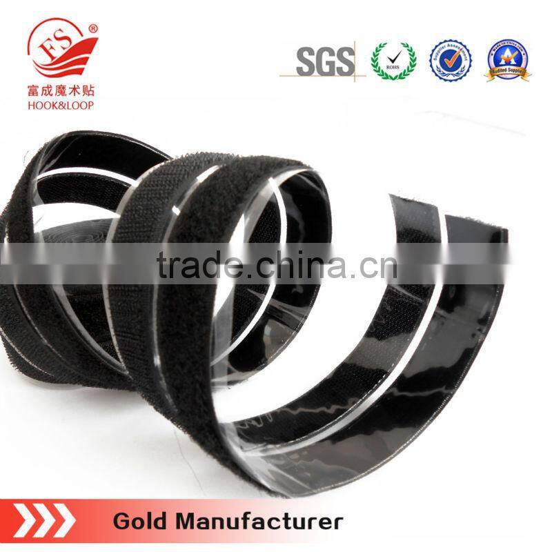 100% nylon ahdeisve hook and loop tape with strong glue