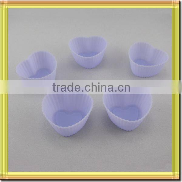 multi colors heart shape make cake silicone bakery mold