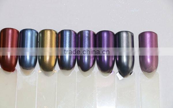 New arrival nail chrome powder with 12 colors nail mirror pigment powder