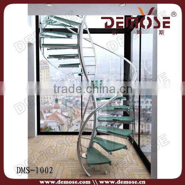stainless steel staircase design / house steel staircase for small space