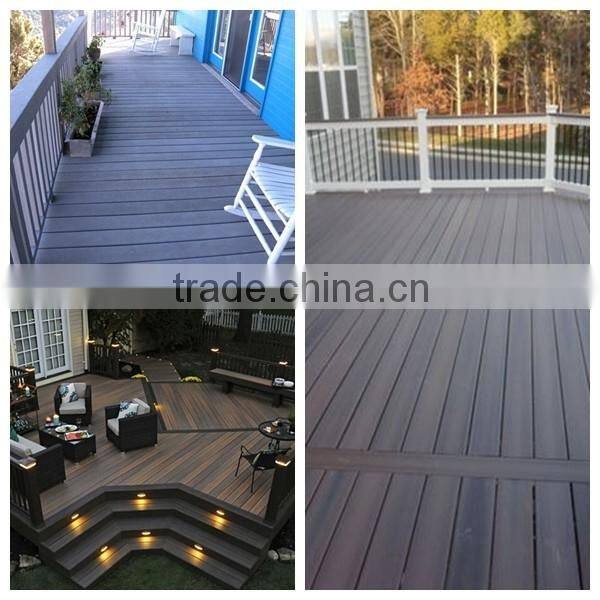 Mixed color wood plastic composite decking floor for outdoors
