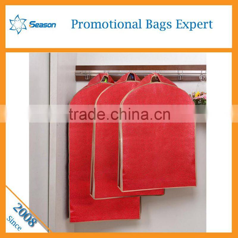 2016 Cheap High Quality Custom logo print fabric fodable garment bag