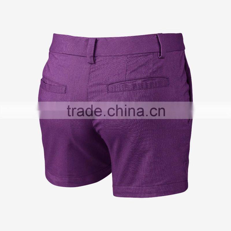 High Quality Custom Slim Fit Dry Fit Girls Golf Shorts Sports and Leisure Short Pants Wholesale