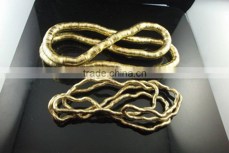 flexible twisted snake necklace