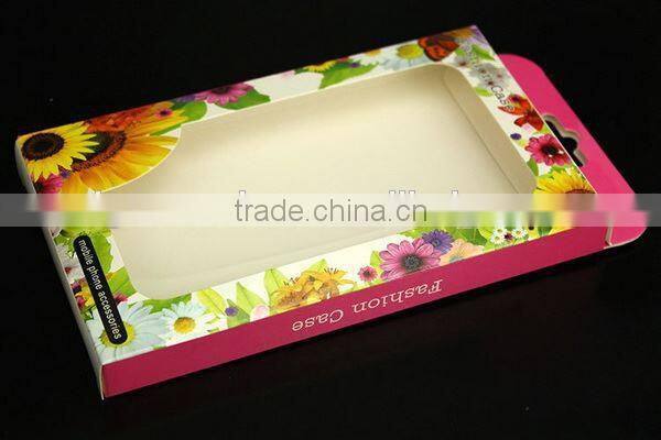 customized logo printing paper packaging box phone case card holder