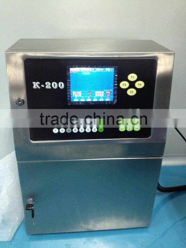 Cosmetic industrial plastic bottle date code printing machine