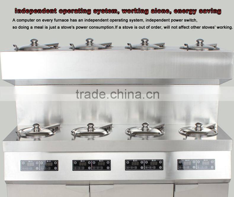 Shentop Baozaifan cooking machine Stainless Steel 12 ClayPot machine With Cabinet Stove for Restaurant BST-C12