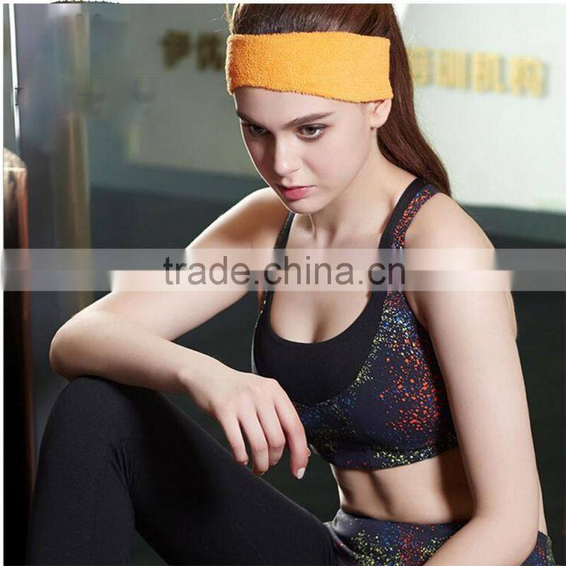 High quality no rim women seamless sport gym bra top