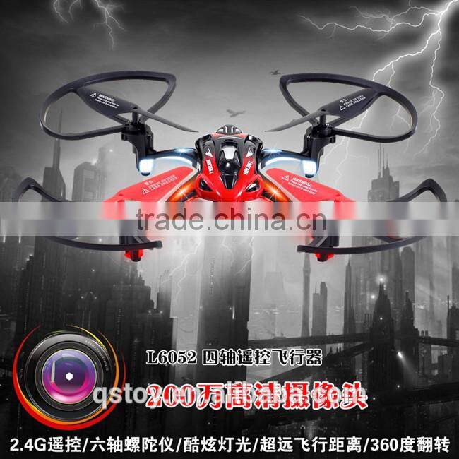 new arriving!L6052 big package 4ch 6axis rc ufo helicopter with light drone professional with camera