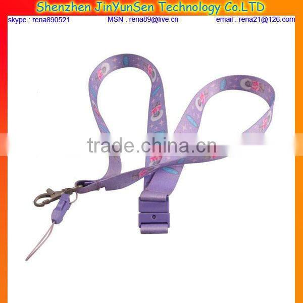 sublimation printing lanyards with metal hook