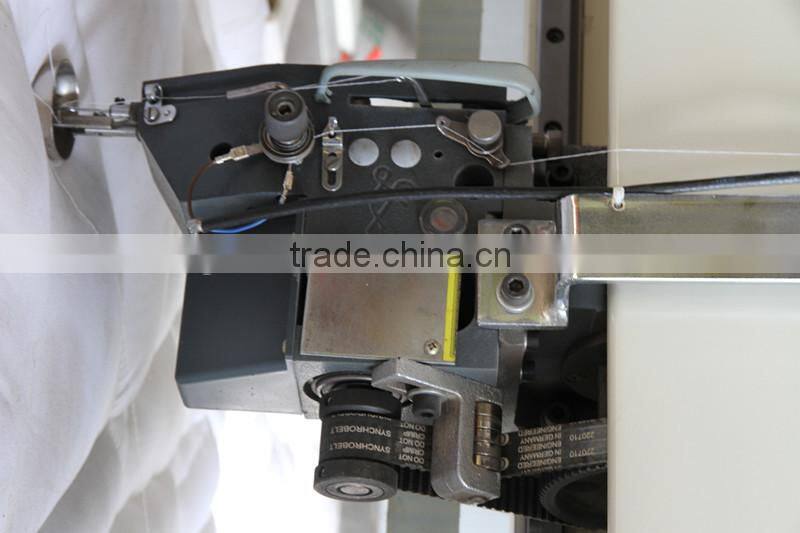Continuous computerized single needle quilting machine mattress machine