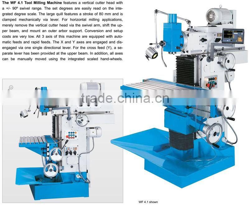 Tool Milling Machine WF 3.1 including digital position indicator and maximum efficiency and easy operation -