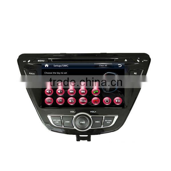 car multimedia for hyundai elantra 2014 with CD player car rear view camera headrest monitor 1080P 10disc
