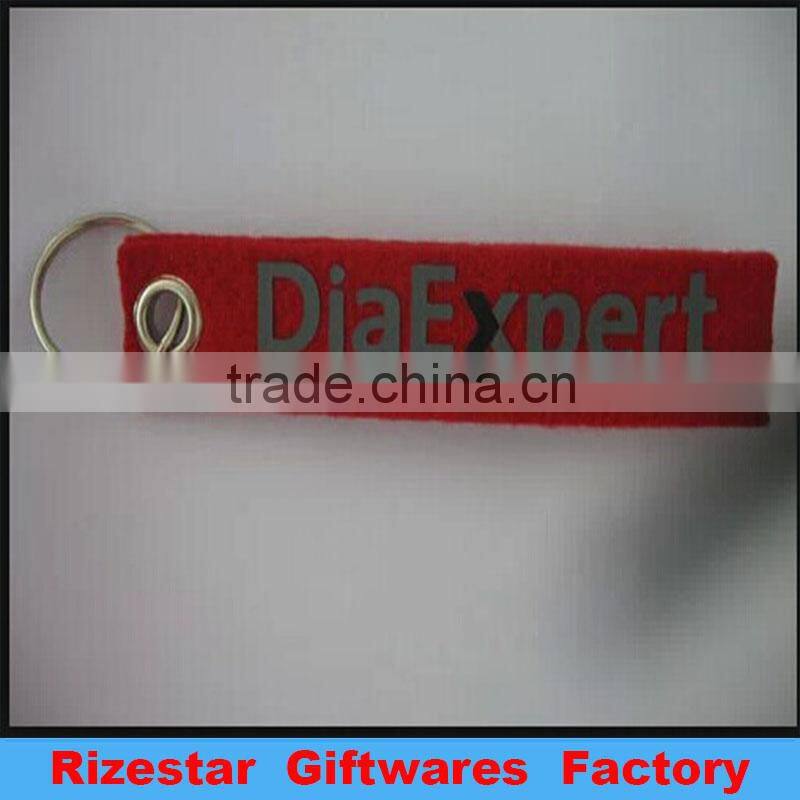 Animal shape felt key chain