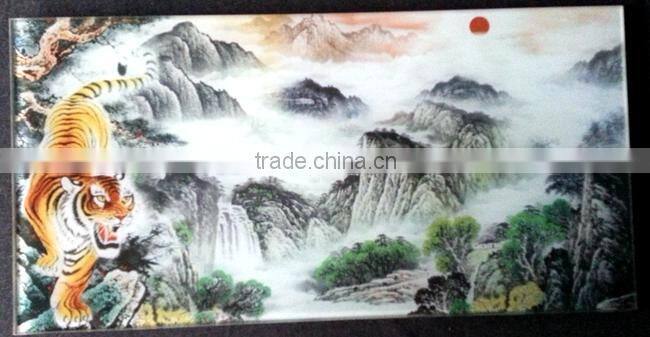 Staircase glass design patterm, laminated glass and ceramic fritted glass, safety glass