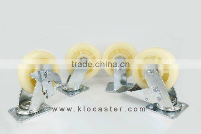 Swivel heavy duty nylon caster 4"5"6"8"