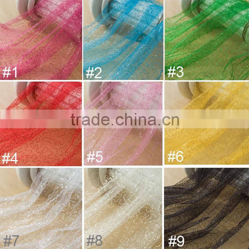 sequin tulle fabric for clothing wedding
