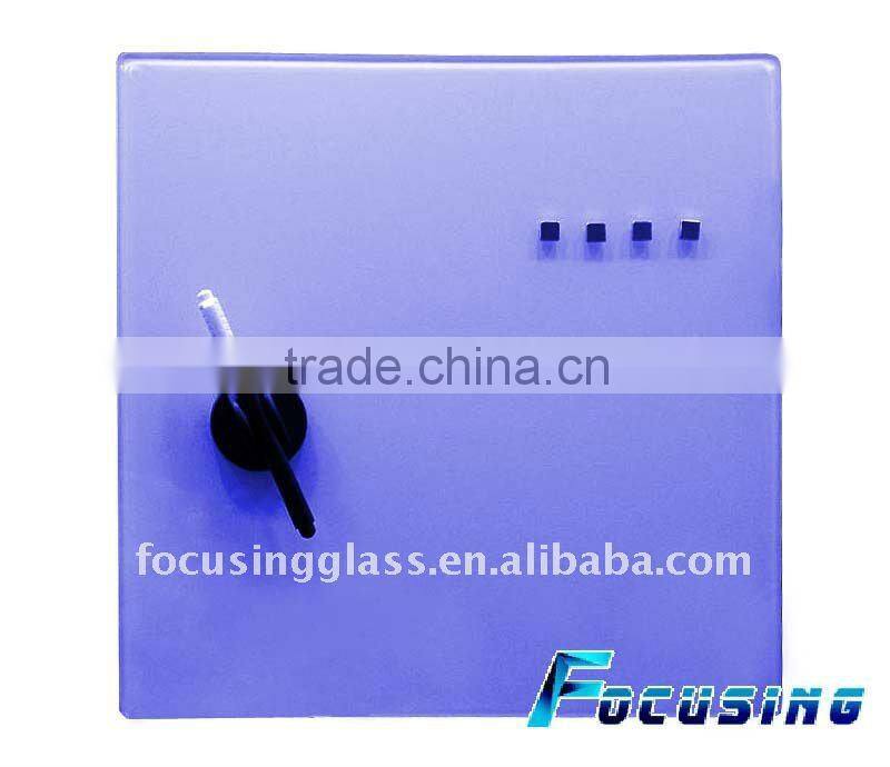 Tempered glass colorful bulletin board
