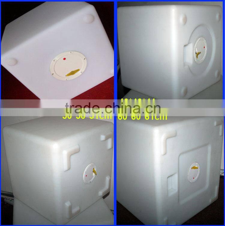 New Stylish Glowing Furniture LED Cube Table and Cube Stool For Night Club and Bar