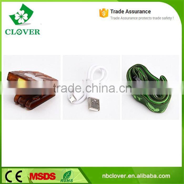 ABS material USB rechargeable battery cob led 100 lumens led cordless mining miners cap lamp