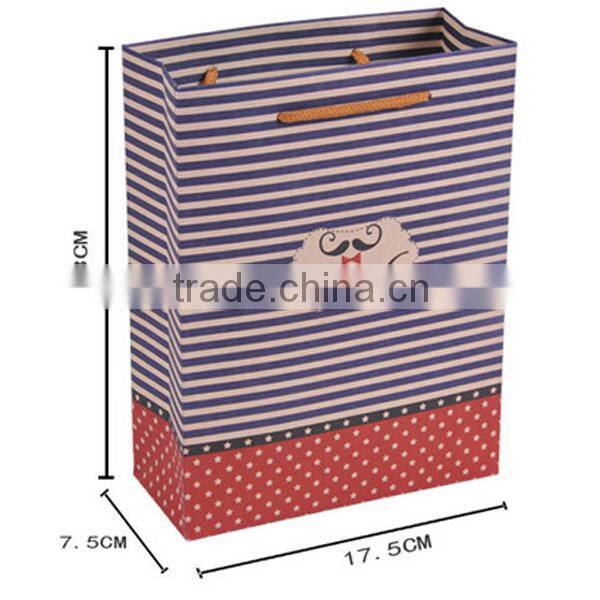 Cute Mustache Brown Paper Shopping Bag
