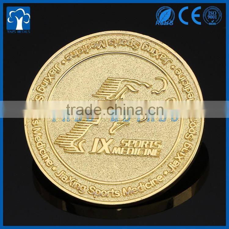 custom soft enamel gold sovereign award coin