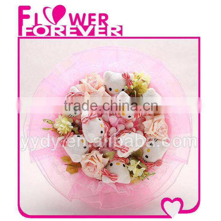 Bouquet of Kitty Happy Valentine Day