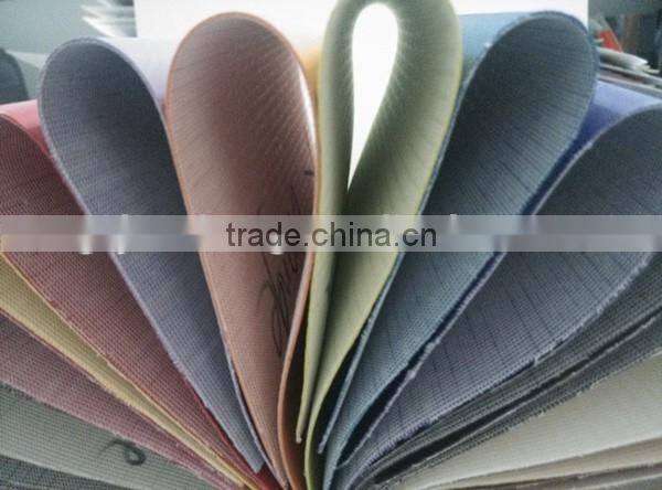 PVC sofa leather with cheapest price,knitting backing