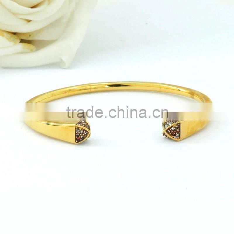 Fashion Zircon Stainless Steel Bangle for Girls