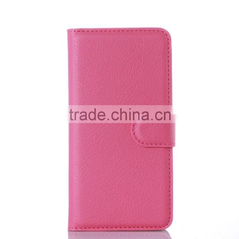 Hot Selling Ultra Thin Lichee PU Leather Case Wallet Folio Flip Cover for Samsung GALAXY A3 A310