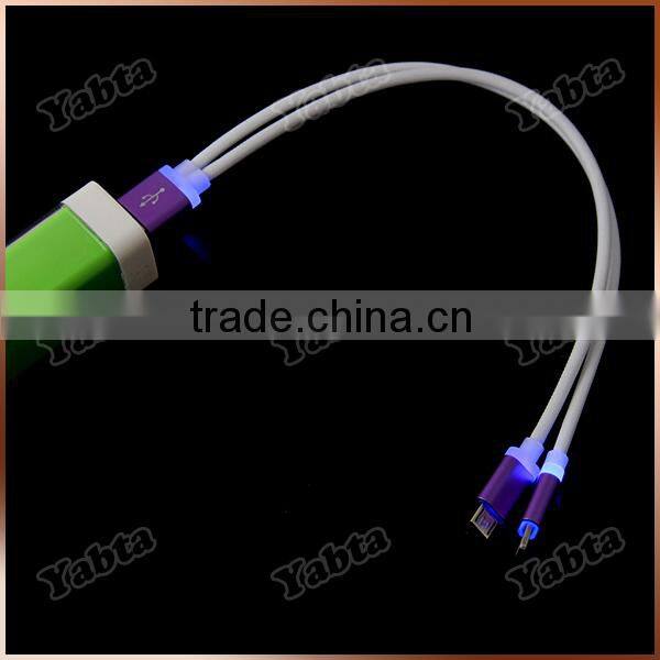 2A Stylish Steel Wire Mesh USB 2.0 Charge & Data Sync Cable for iphone lightn USB Data Cable