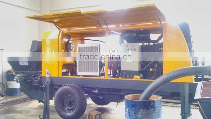 xiniu 40m3 Trailer concrete pump diesel engine concrete pump