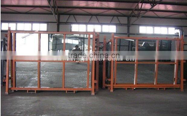 silver mirror with bevelled edge